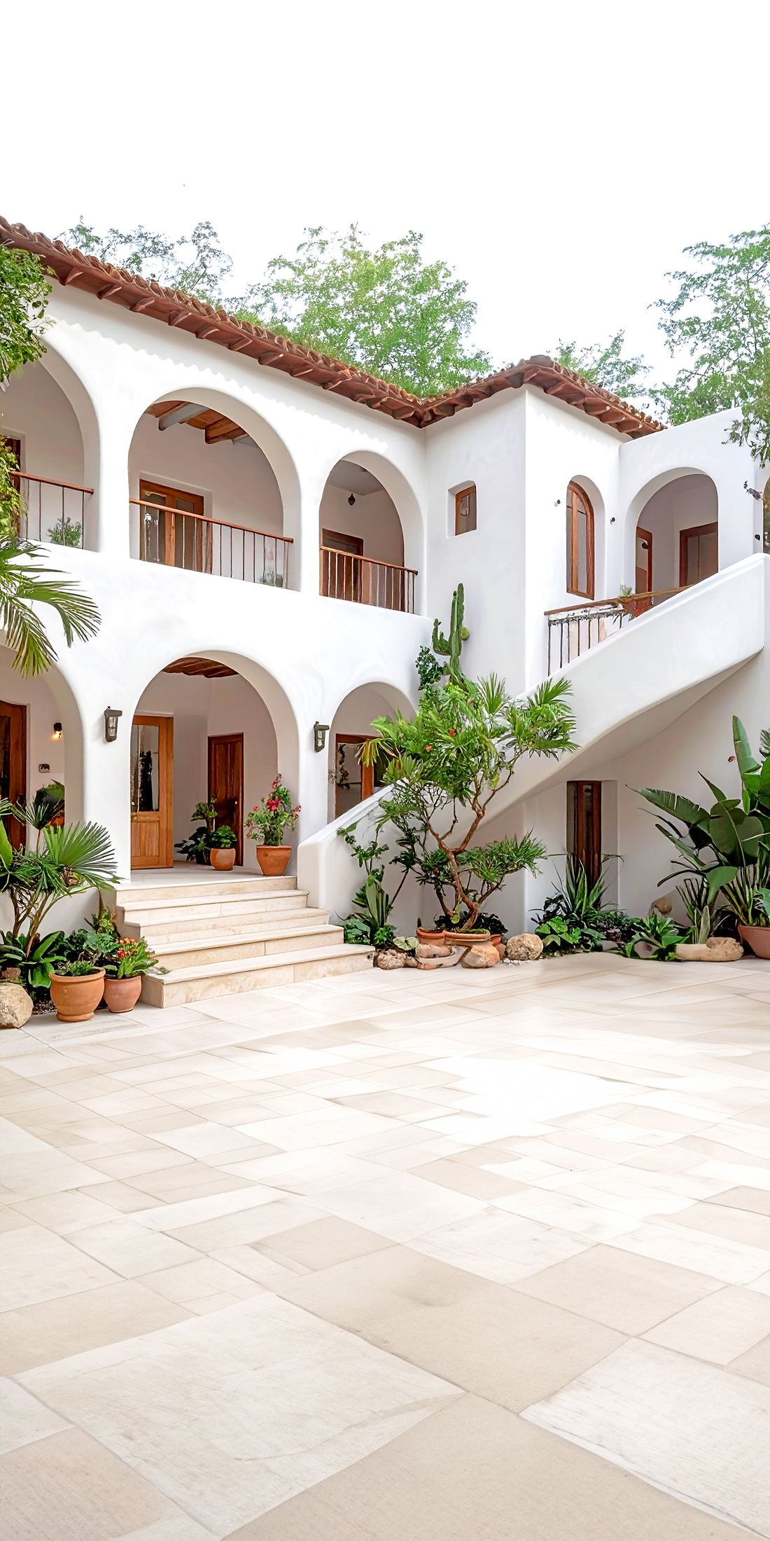 Mediterranean Courtyard backdrop