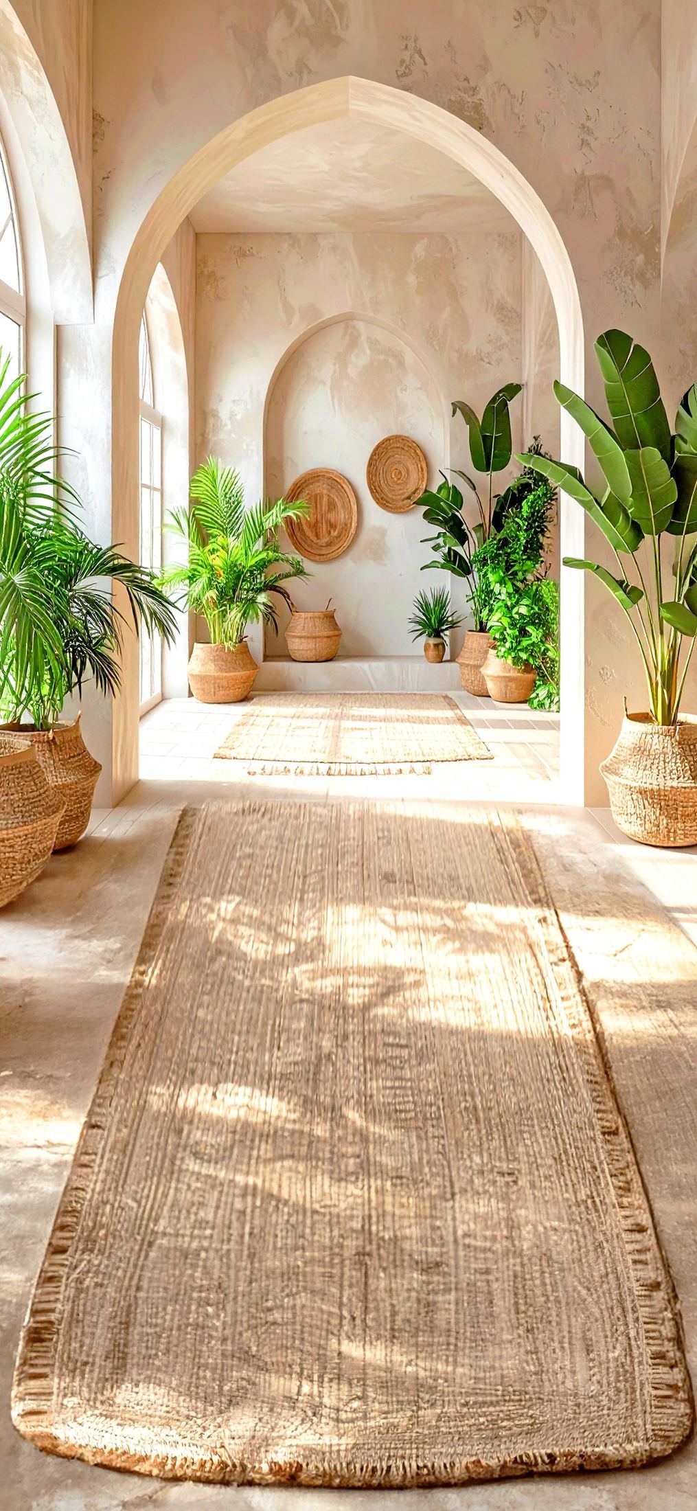 Serene Arched Oasis backdrop