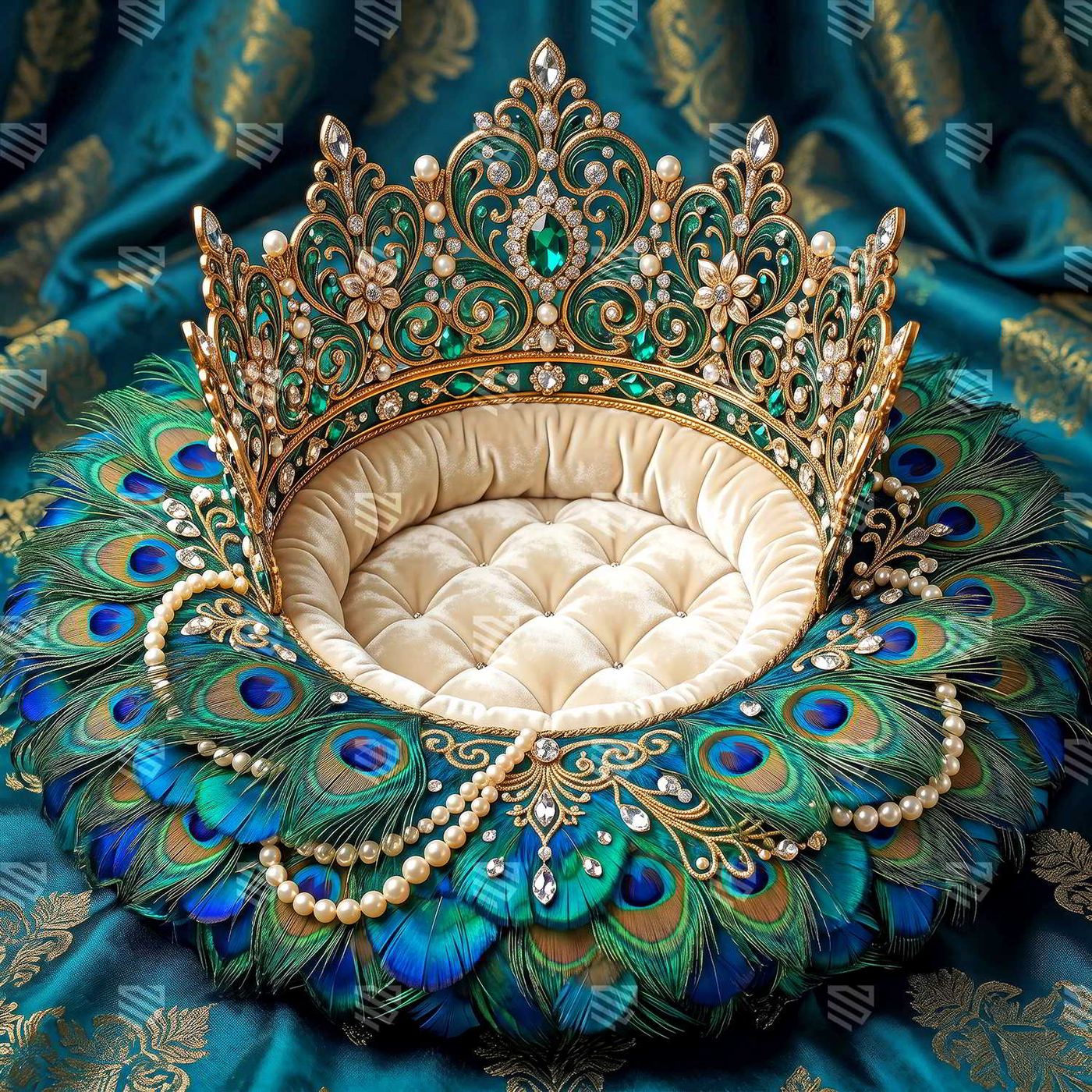 Emerald Feather Throne backdrop