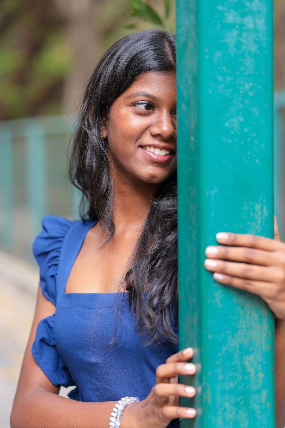 Blue Dress Portrait