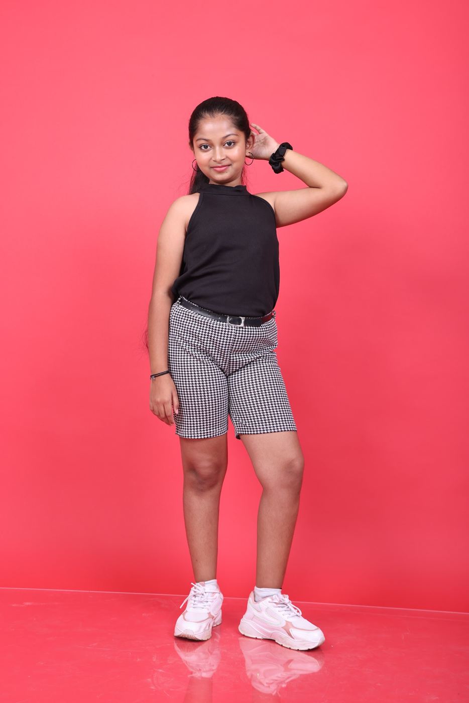 Pink Backdrop Casual