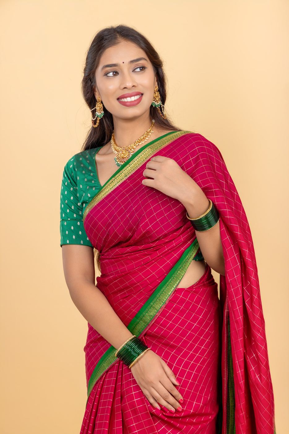 Red Saree
