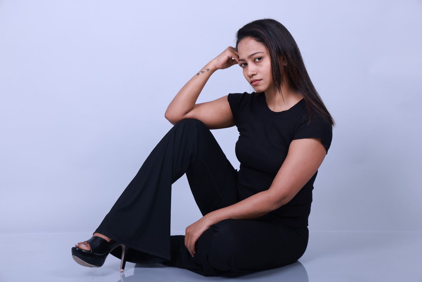 Seated Black Look
